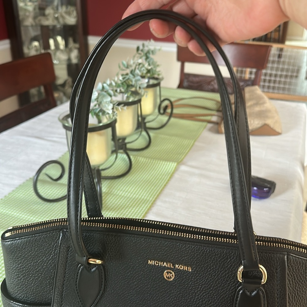 Michael Kors women’s handbag with bag feet on bottom. - Picture 2 of 11